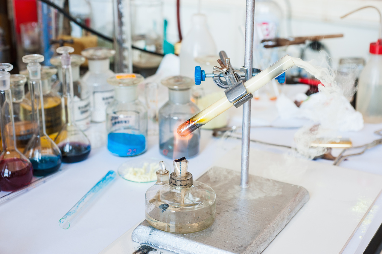 Chemical experiment - heating test tube