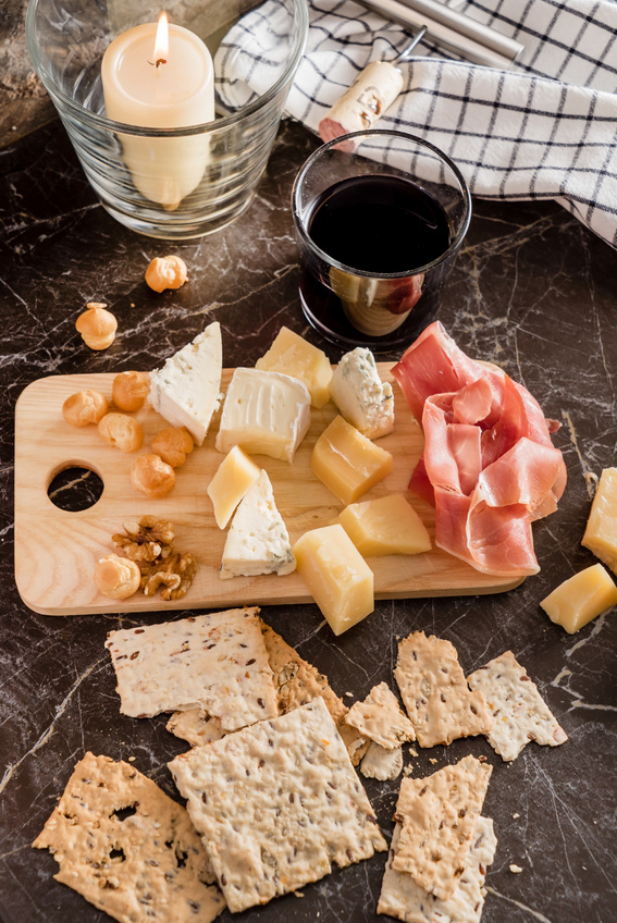 wine and cheese